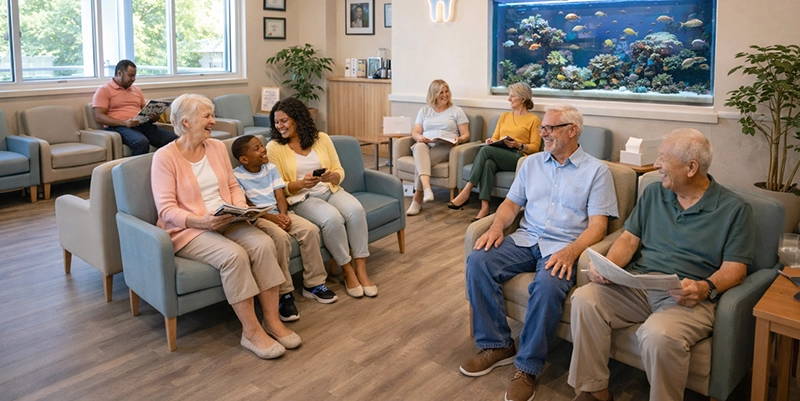 Dentist office waiting room